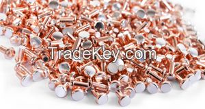 electrical accessories/silver contact rivets clear/natural/soild rivet 