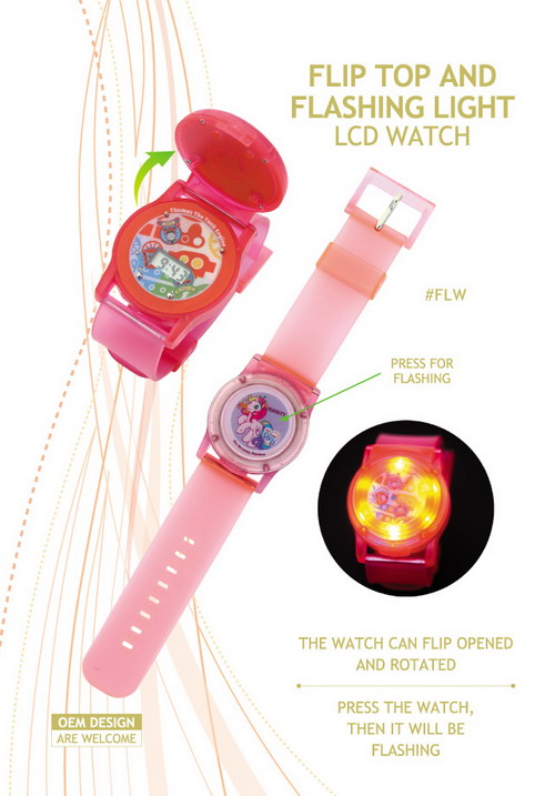 Flashing watch