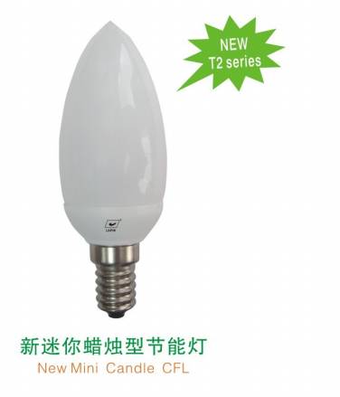 New mini candle CFL T2 series  lamps CE ROHS