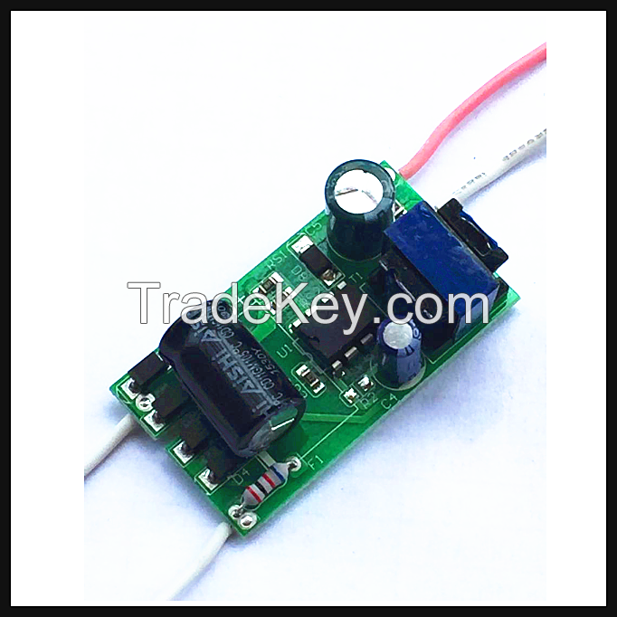 Isolated LED Bulb & LED Spot Driver 4-7W 300MA Input Voltage 90-265V output Voltage 12-24VDC Current 300mA