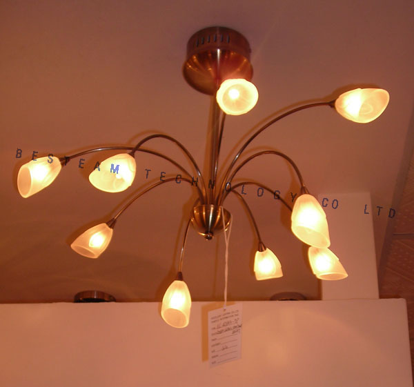 Glass pendant lamp, ceiling lamp