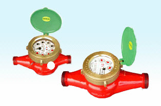 hot vane wheel wet type water meter