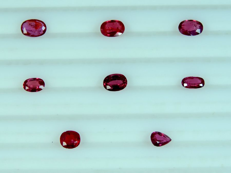 Natural Loose Afghanistan red ruby 6.45 Carats Lot