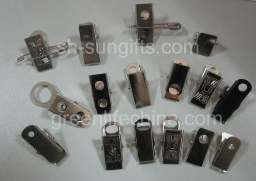 Metal clip, ID clip, silver plating clip, metal accessory