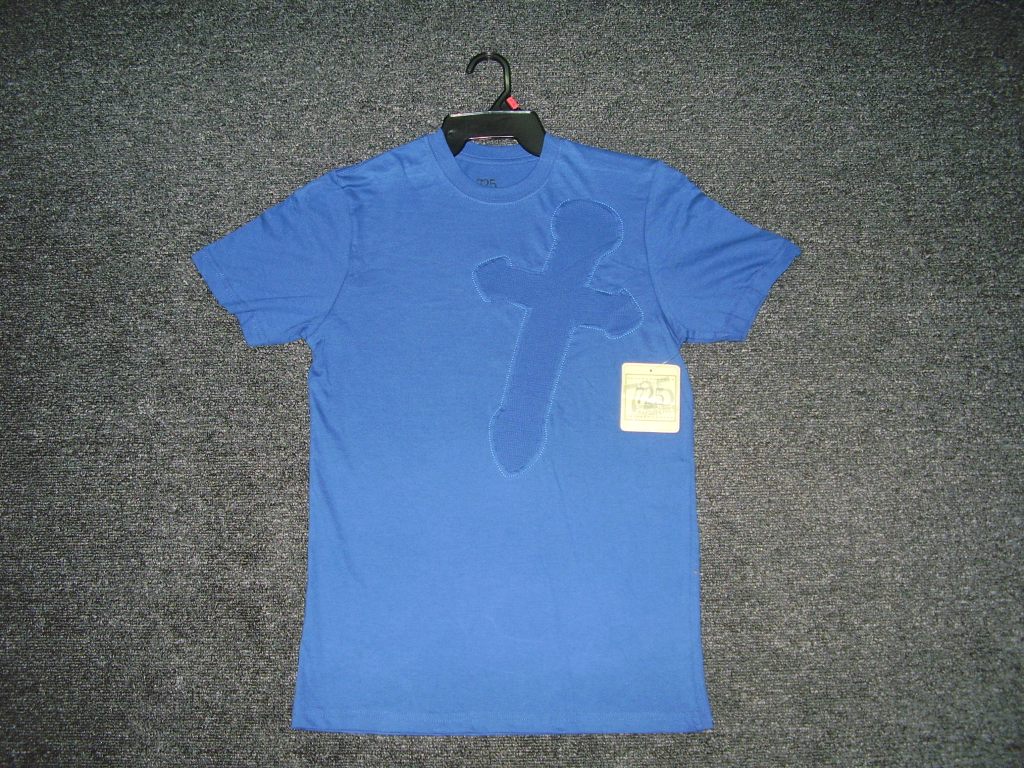 Mens T-shirt with print & applique
