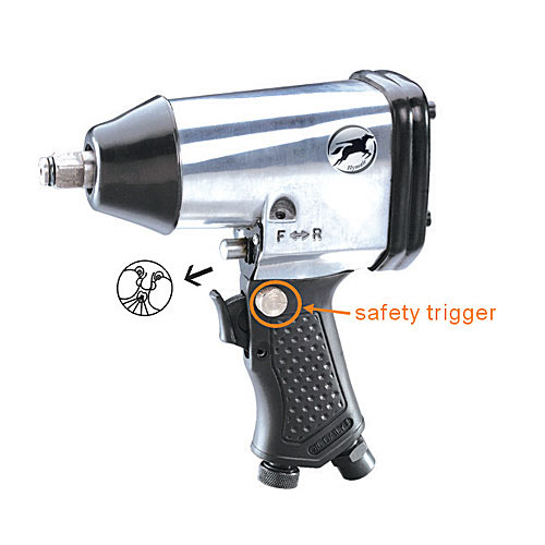 1/ 2" AIR IMPACT WRENCH (w/safety trigger)