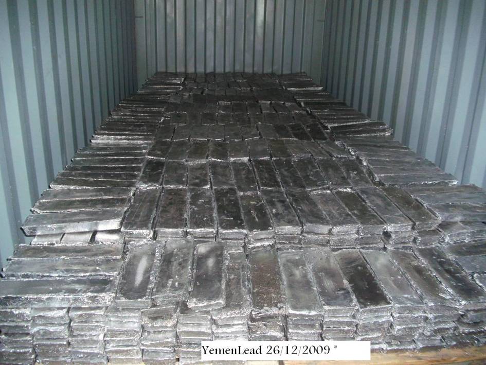 remelted lead ingots