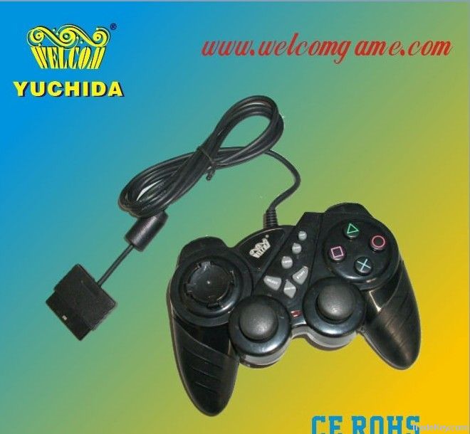 For PS2 Wired Gamepad, Game Controller with strong vibration Language O