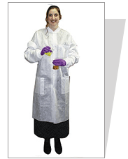 nonwoven lab coat