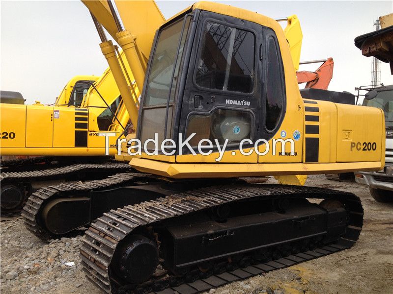 used original Japan Komatsu PC200 crawler excavator for sale