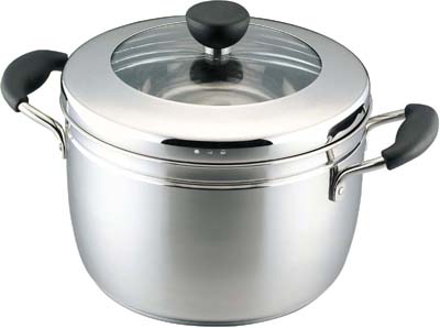 Stainless steel saucepot