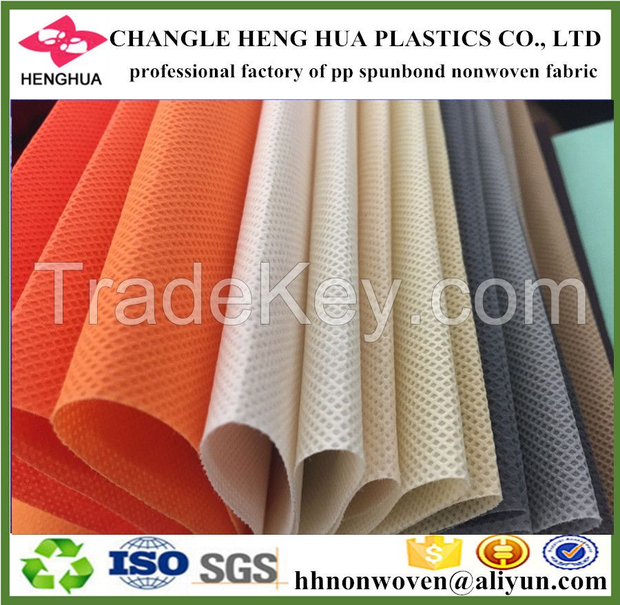 eco-friendly pp spunbond non woven fabric in rolls for different usage