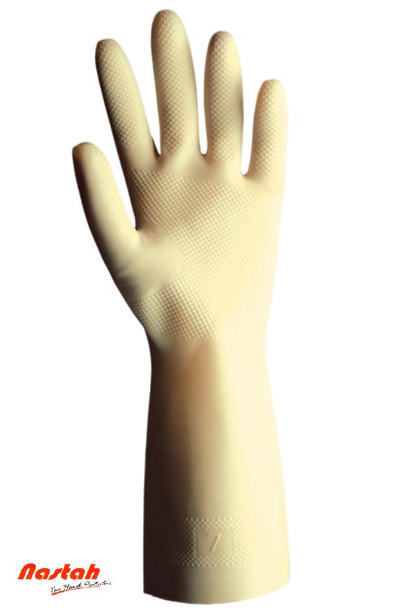 Chlorinated Unlined Rubber Glove