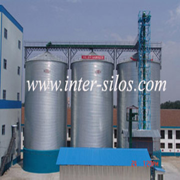 Steel silo for storaging grain, fodder,
