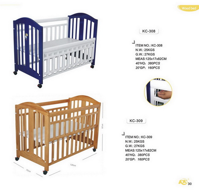 Baby Wooden Bed  Crib (KC-308/309)