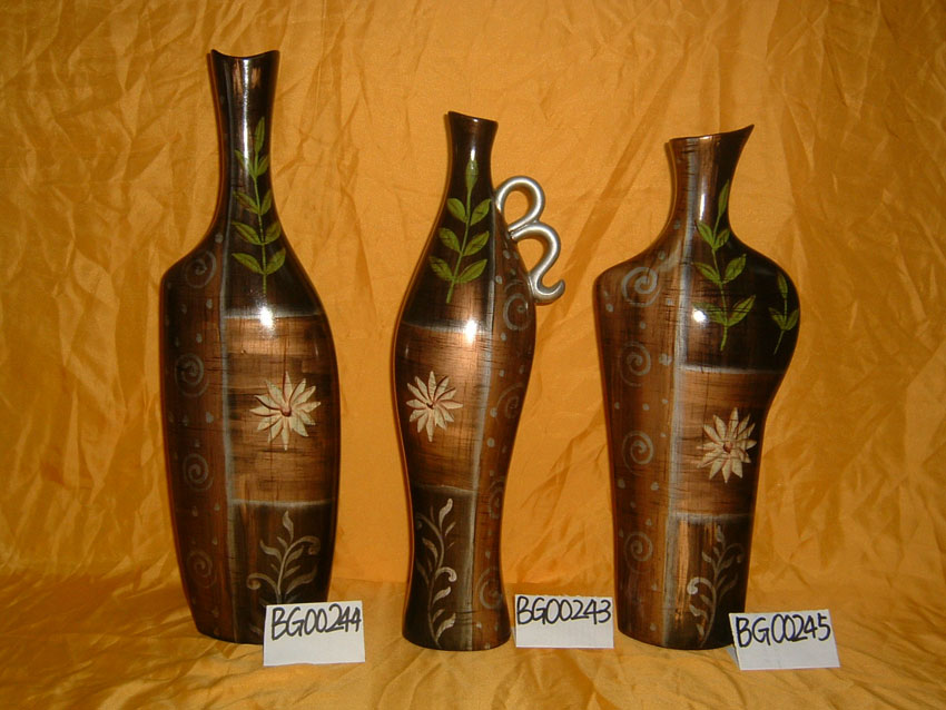 Ancient Indian style ceramic vase