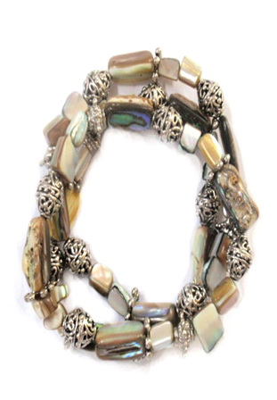 Abalone shell bracelet