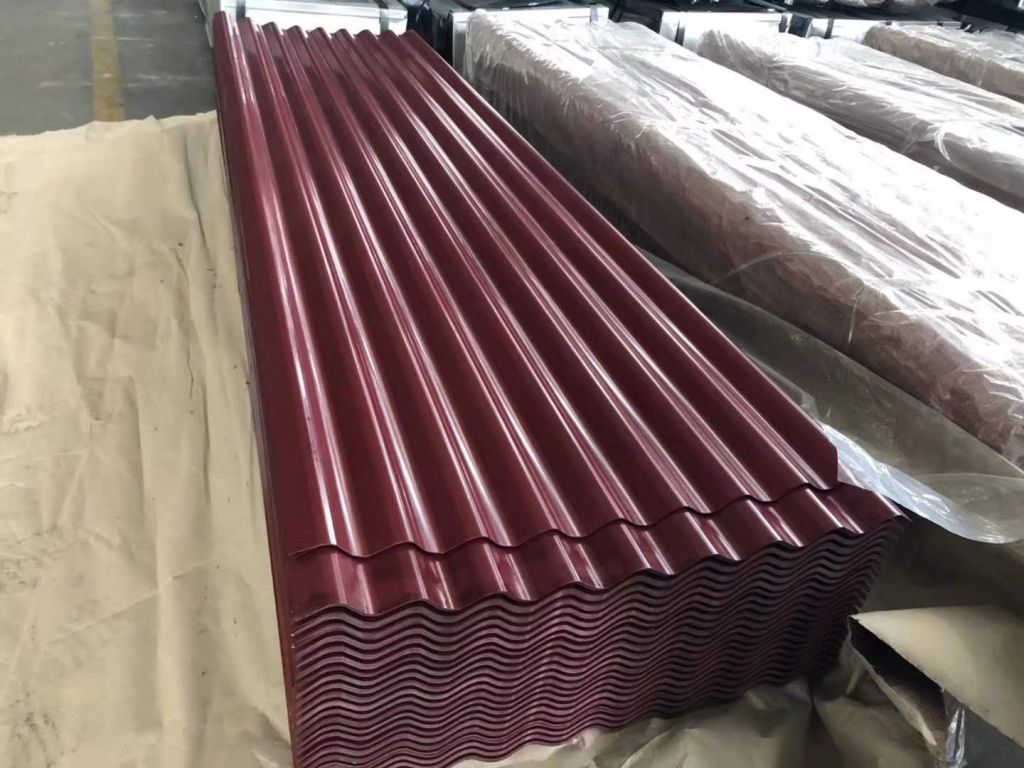 Corrugated roof sheet