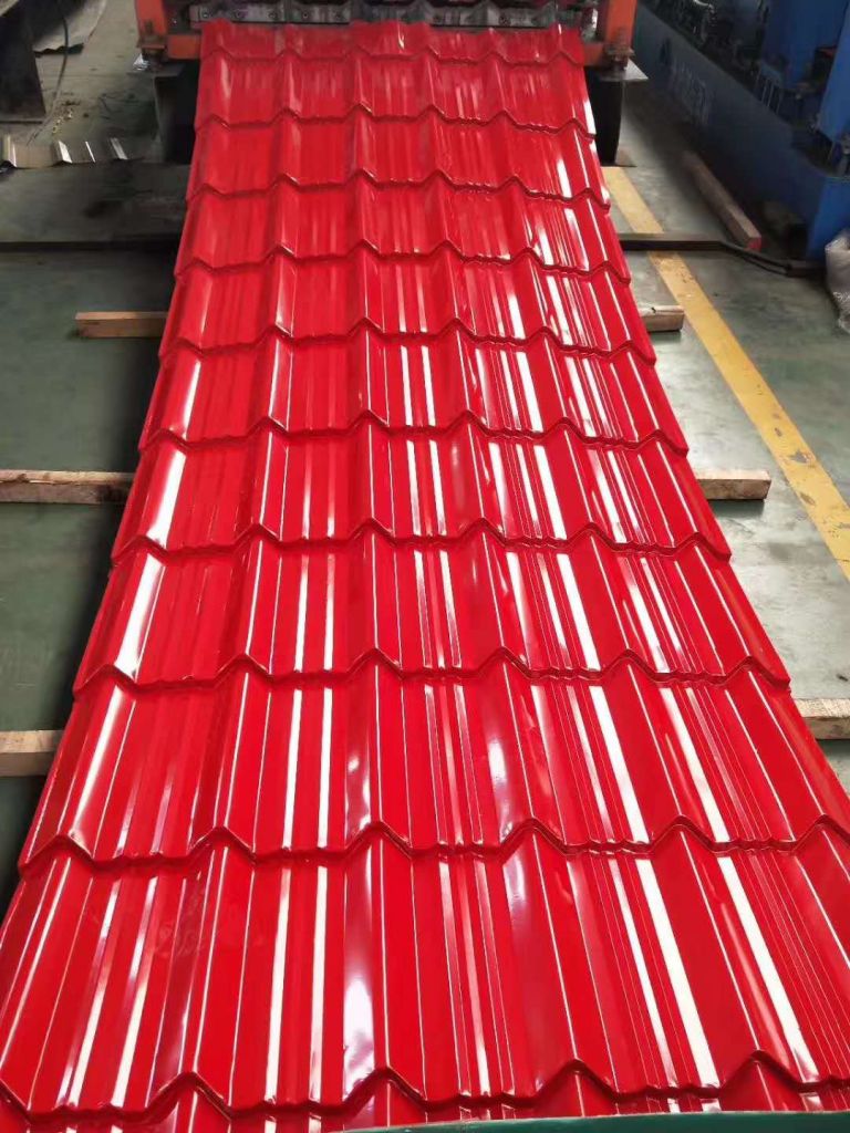 Corrugated roof sheet