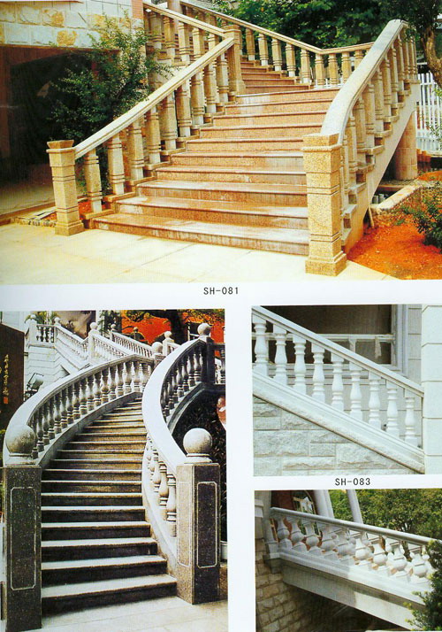 granity  marble handrail rails