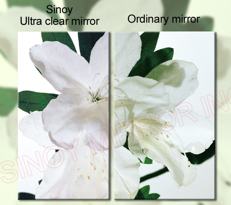 3.2mm, 4mm, 5mm, 6mm ultra-white silver mirror or aluminium mirror