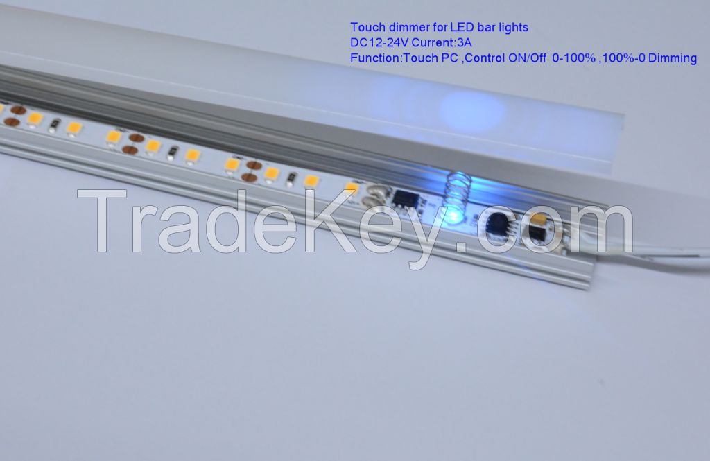 LED Touch dimmer for led aluminum profile
