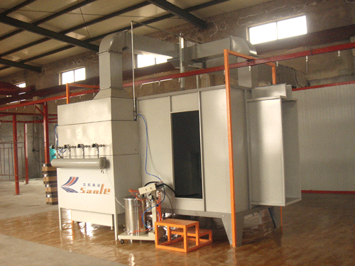 Manual painting booth of painting machine