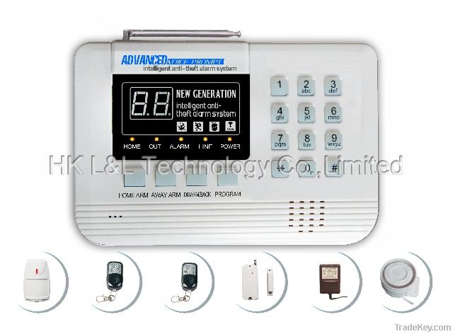 2011 Newest 99 zones wireless home alarm system with voice