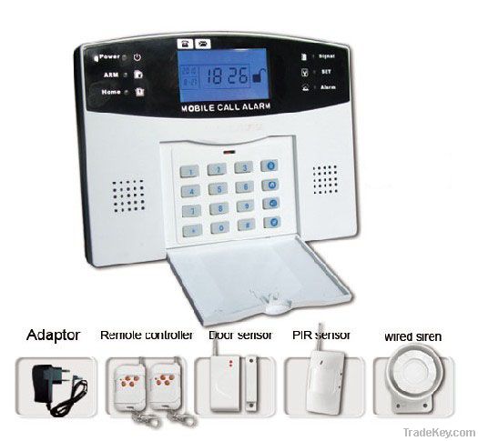 106 zone GSM home alarm system with LCD&voice