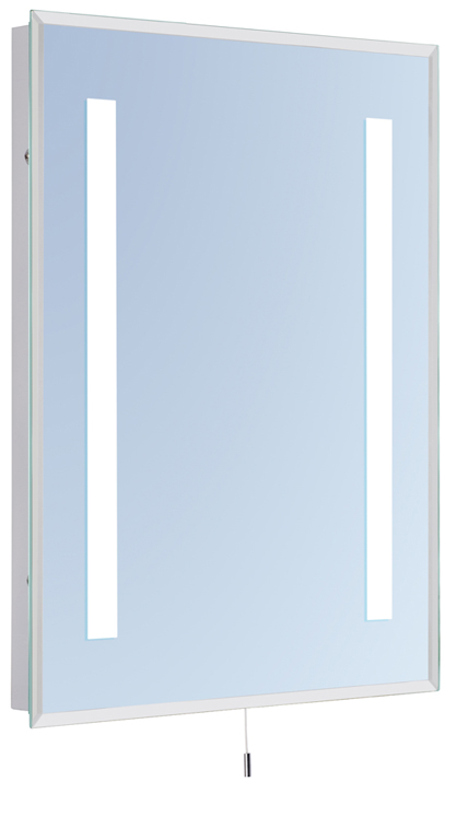 Bathroom IP44 mirror with shaver point