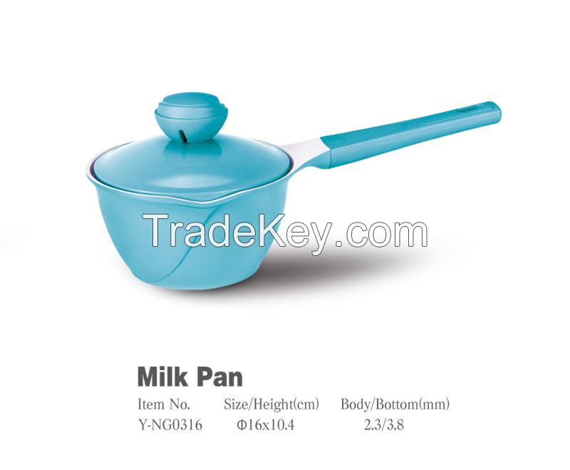 Innovative Aluminum die cast non-stick cookware set with ceramic coating die-casting