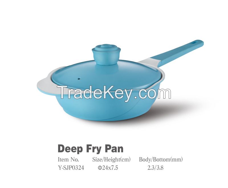 Innovative Aluminum die cast non-stick cookware set with ceramic coating die-casting