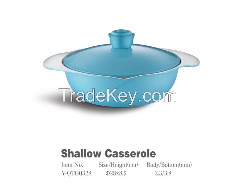 Innovative Aluminum die cast non-stick cookware set with ceramic coating die-casting