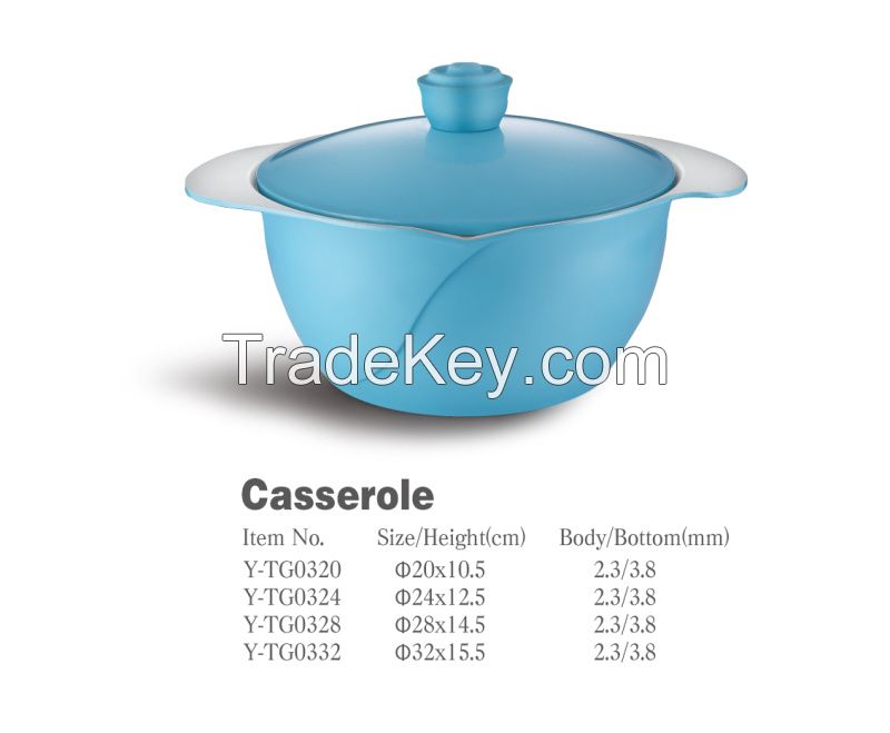 Innovative Aluminum die cast non-stick cookware set with ceramic coating die-casting