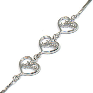 Ladies 925 Sterling Silver Bracelet