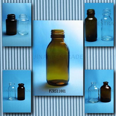 Pharmaceutical Bottle-Amber &amp; Clear