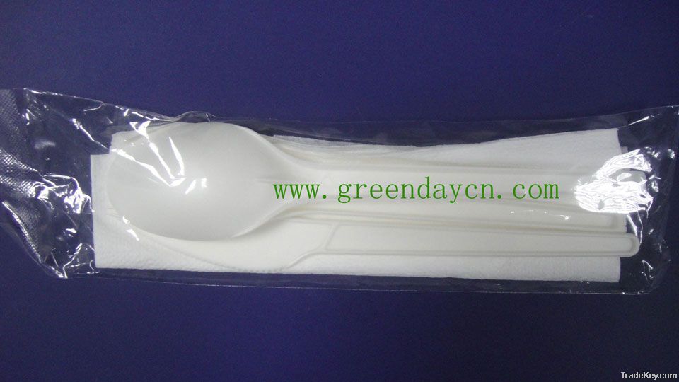 wholesale biodegradable cutlery sets PLA cutlery sets