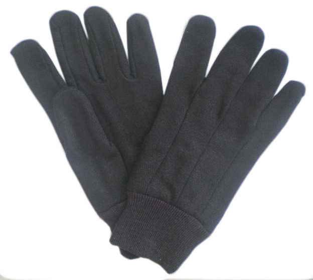 brown jersey glove, work glove, glove