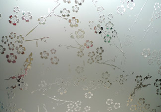 acid etched glass