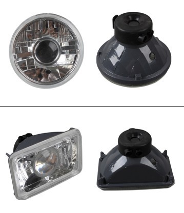 semi-sealed beam headlamp