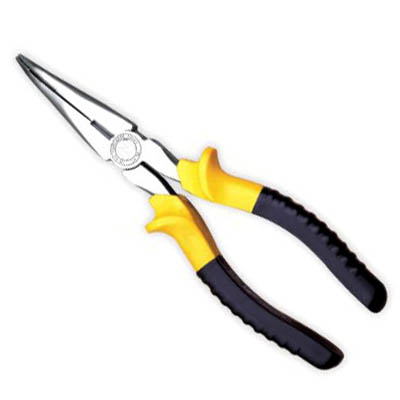 Nickel finished bend nose pliers