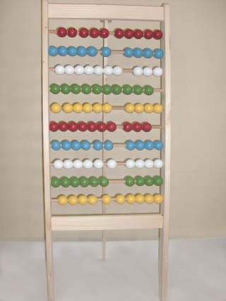 WOODEN ABACUS BIG 43, 50 X 110 CM