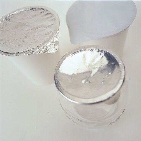 Lacquered Aluminum foil for lidding of yoghurt 