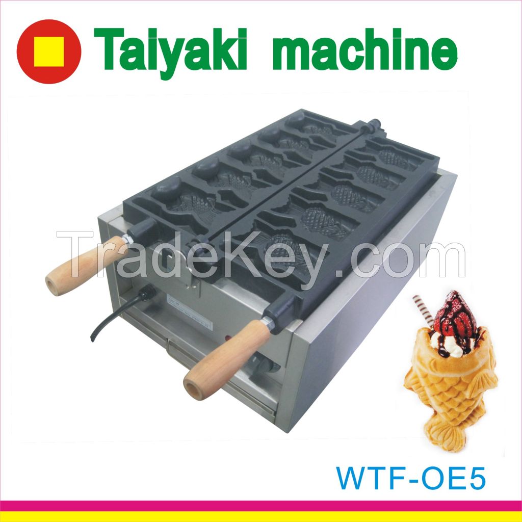 open mouth taiyaki maker/ice cream filling machine/taiyaki maker with ice cream/taiyaki maker with ice cream filling/