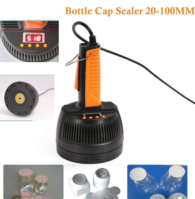 20-100MM held electromagnetic induction sealing machine 500E for medical plastic bottle cap indution sealer machine