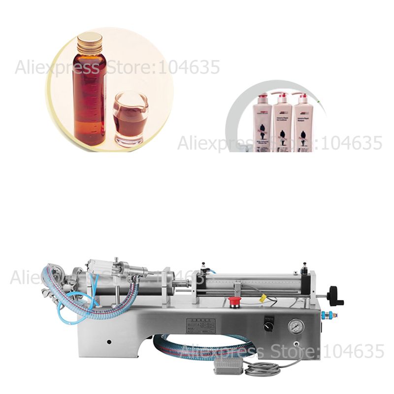 Semi automatic  Pneumatic Electric liquid filling machine Shampoo, Stainless steel bottle liquid filler