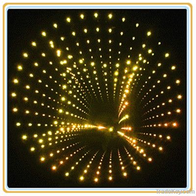 Fiber-optic lighting 3D mirrors