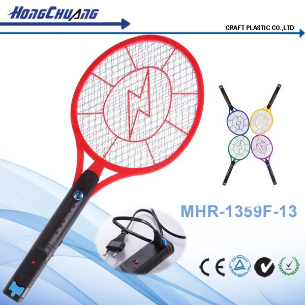 eco-friendly cheap electric mosquito racket with CE &amp; RoHs(with power cord)