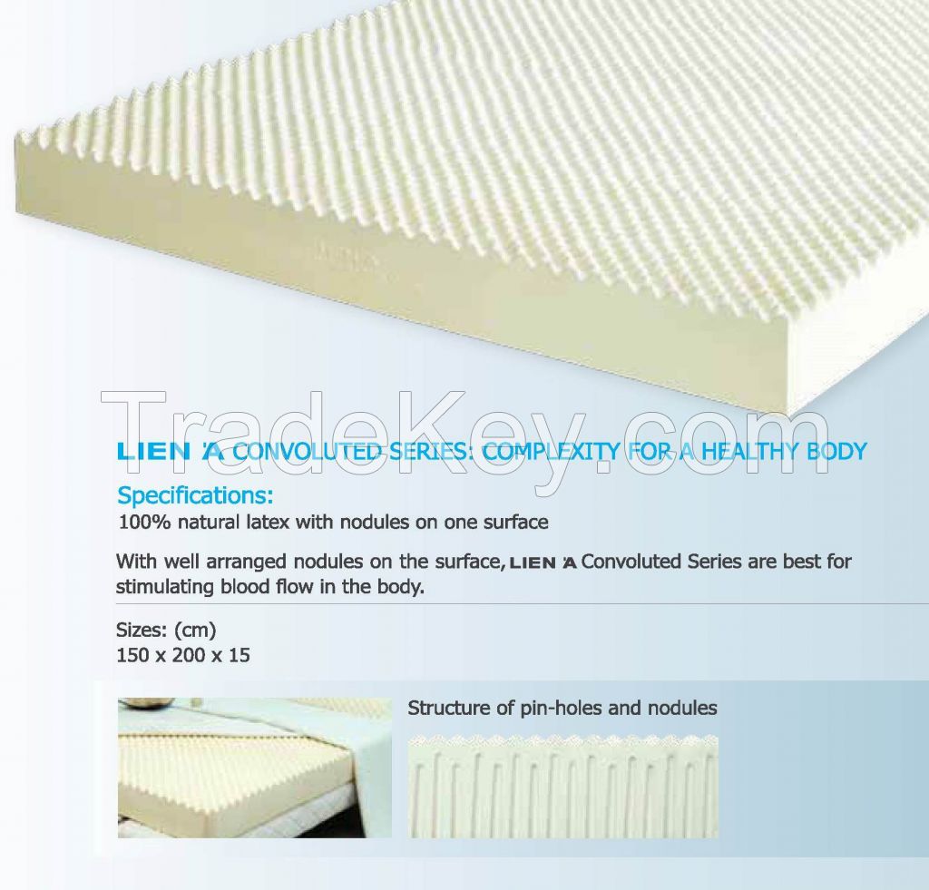 Natural Latex mattress - Convoluted mattress