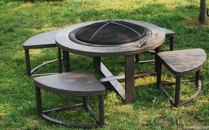 40 Inch Round Fire Pit Set (FT3032CP)